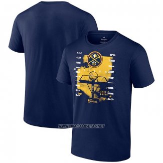 Camiseta Manga Corta Denver Nuggets 2023 Western Conference Champions Free Throw Courtside Azul