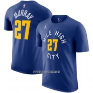 Camiseta Manga Corta Denver Nuggets Jamal Murray Statement Azul