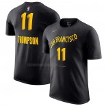 Camiseta Manga Corta Golden State Warriors Klay Thompson Ciudad 2023-24 Negro
