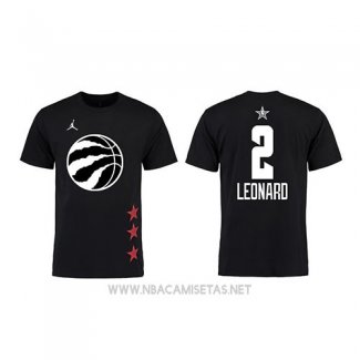 Camiseta Manga Corta Kawhi Leonard All Star 2019 Toronto Raptors Negro