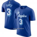 Camiseta Manga Corta Los Angeles Lakers Anthony Davis Hardwood Classics Azul