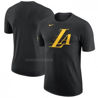 Camiseta Manga Corta Los Angeles Lakers Ciudad 2023-24 Negro