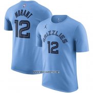 Camiseta Manga Corta Memphis Grizzlies Ja Morant Statement Azul