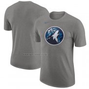 Camiseta Manga Corta Minnesota Timberwolves Ciudad 2023-24 Gris