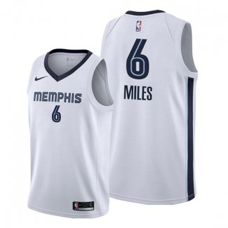 Camiseta Memphis Grizzlies C.J. Miles NO 6 Association Blanco