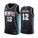 Camiseta Memphis Grizzlies Ja Morant NO 12 20th Classic Negro