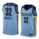 Camiseta Memphis Grizzlies Vincent Hunter NO 32 Statement 2018 Azul