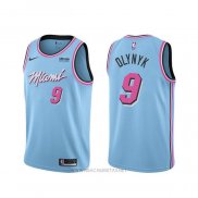 Camiseta Miami Heat Kelly Olynyk NO 9 Ciudad 2019-20 Azul