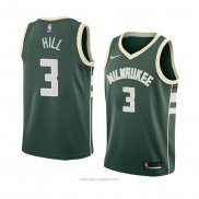 Camiseta Milwaukee Bucks George Hill NO 3 Icon 2018 Verde