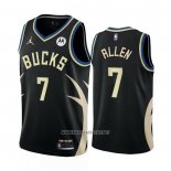 Camiseta Milwaukee Bucks Grayson Allen NO 7 Statement 2022-23 Negro