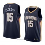 Camiseta New Orleans Pelicans Frank Jackson NO 15 Icon 2018 Azul