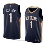 Camiseta New Orleans Pelicans Jameer Nelson NO 1 Icon 2018 Azul