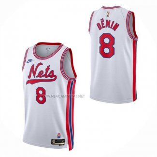 Camiseta Nino Brooklyn Nets Egor Demin NO 8 Classic 2026-27 Blanco
