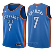 Camiseta Nino Oklahoma City Thunder Carmelo Anthony NO 7 Icon 2017-18 Azul