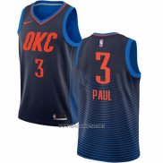 Camiseta Oklahoma City Thunder Chris Paul NO 3 Statement Azul