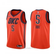Camiseta Oklahoma City Thunder Luguentz Dort NO 5 Earned 2020 Naranja