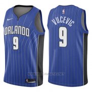 Camiseta Orlando Magic Nikola Vucevic NO 9 Icon 2017-18 Azul