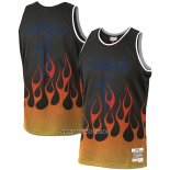 Camiseta Orlando Magic Penny Hardaway Flames NO 1 Negro