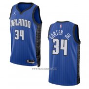 Camiseta Orlando Magic Wendell Carter JR. NO 34 Statement 2022-23 Azul