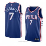 Camiseta Philadelphia 76ers Haywood Highsmith NO 7 Icon 2018 Azul