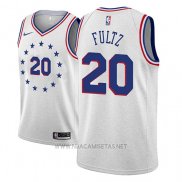 Camiseta Philadelphia 76ers Markelle Fultz NO 20 Earned 2018-19 Gris
