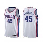 Camiseta Philadelphia 76ers Ryan Broekhoff NO 45 Association Blanco