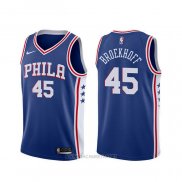 Camiseta Philadelphia 76ers Ryan Broekhoff NO 45 Icon Azul
