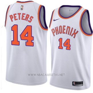 Camiseta Phoenix Suns Alec Peters NO 14 Classic 2018 Blanco