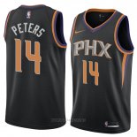 Camiseta Phoenix Suns Alec Peters NO 14 Statement 2018 Negro2