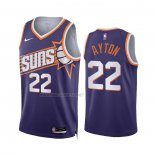 Camiseta Phoenix Suns Deandre Ayton NO 22 Icon 2023-24 Violeta