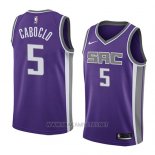 Camiseta Sacramento Kings Bruno Caboclo NO 5 Icon 2018 Violeta