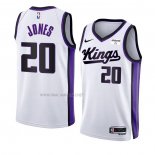 Camiseta Sacramento Kings Colby Jones NO 20 Association 2023-24 Blanco
