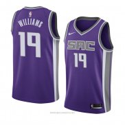 Camiseta Sacramento Kings Troy Williams NO 19 Icon 2018 Violeta