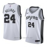 Camiseta San Antonio Spurs Darrun Hilliard NO 24 Association 2018 Blanco