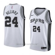 Camiseta San Antonio Spurs Darrun Hilliard NO 24 Association 2018 Blanco