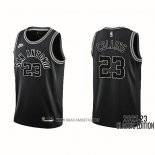 Camiseta San Antonio Spurs Zach Collins NO 23 Classic 2022-23 Negro