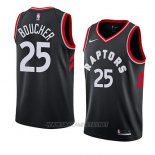 Camiseta Toronto Raptors Chris Boucher NO 25 Statement 2018 Negro