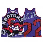 Camiseta Toronto Raptors Patrick Mccaw NO 22 Mitchell & Ness Big Face Violeta