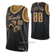 Camiseta Toronto Raptors Personalizada Ciudad 2021-22 Negro