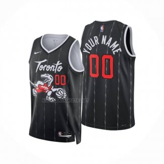 Camiseta Toronto Raptors Personalizada Ciudad 2025-26 Negro
