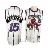 Camiseta Toronto Raptors Vince Carter NO 15 Retro Blanco