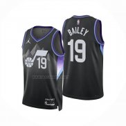 Camiseta Utah Jazz Ace Bailey NO 19 Statement 2025-26 Negro