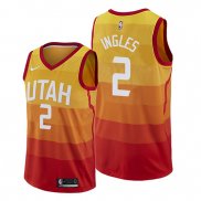Camiseta Utah Jazz Joe Ingles NO 2 Ciudad Edition Naranja