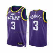 Camiseta Utah Jazz Keyonte George NO 3 Classic 2023-24 Violeta