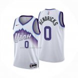 Camiseta Utah Jazz Taylor Hendricks NO 0 Association 2025-26 Blanco
