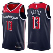 Camiseta Washington Wizards Marcin Gortat NO 13 Statement 2017-18 Azul