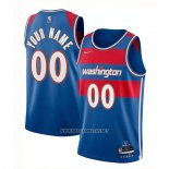Camiseta Washington Wizards Personalizada Ciudad 2021-22 Azul