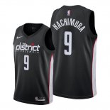 Camiseta Washington Wizards Rui Hachimura NO 9 Ciudad 2019-20 Negro