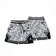 Pantalone Jordan Just Don 2025 Blanco Negro