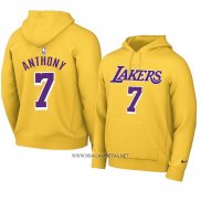 Sudaderas con Capucha Los Angeles Lakers Carmelo Anthony Amarillo